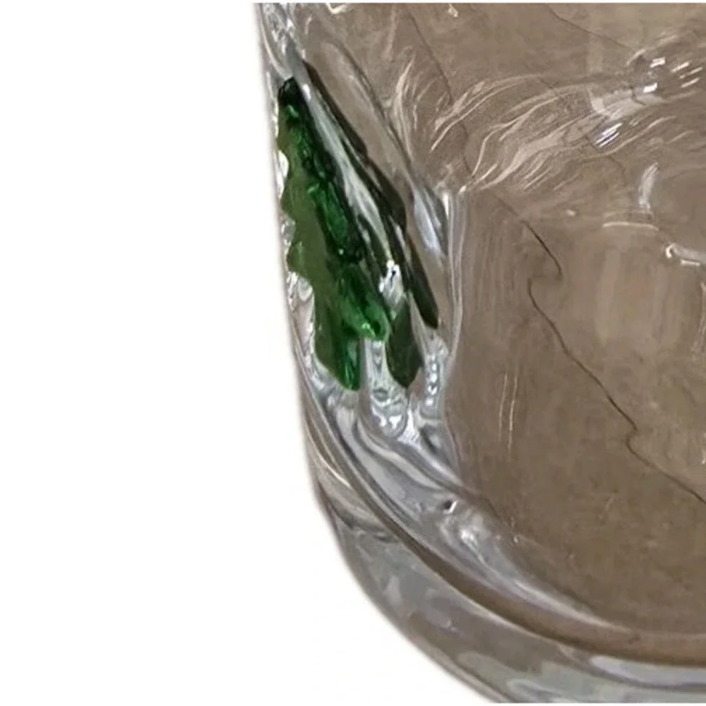 Slant Collections Christmas Glasses Double Old Fashioned Icon Handblown Cocktail